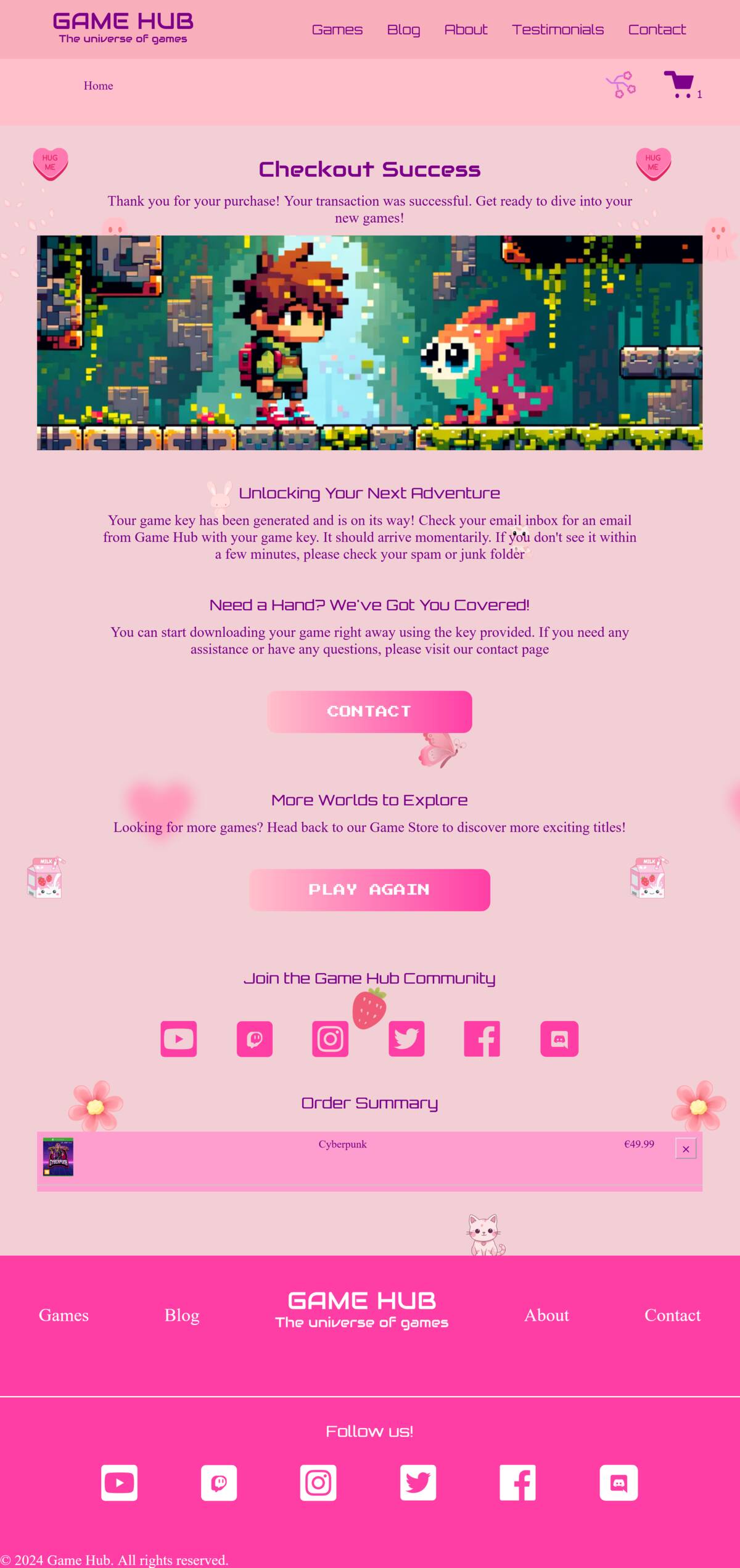 Game Hub learning and takeaways